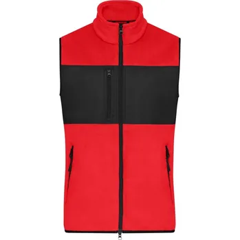 Pánská vesta Daiber | JN 1310 red/black 3XL Vesta (fleecová)