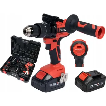 Yato Bezkartáčový Příklep Aku Šroubovák 18V 75Nm 2x3Ah