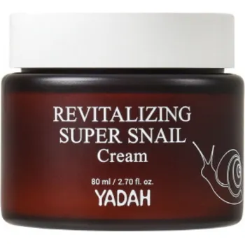 Pleťový krém Yadah Super Snail zpevňující krém na obličej, 80 ml