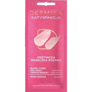 Pleťová maska Pleťová maska krémová Dermika vyživující růžová 10 ml