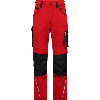 montérky Daiber | JN 1832 (62-64) red/black (64) Kalhoty (pracovní)