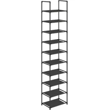 Botník Songmics 33 x 173 x 33 cm černá