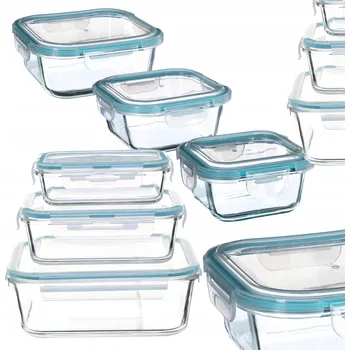 Dóza na potraviny Nádoba na potraviny 5five Simply Smart skleněná průhledná 2,2 l