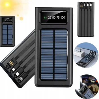 Powerbanka SOLÁRNÍ POWERBANKA 20000MAH S LED DISPLEJEM A KABELEM LIGHTNING