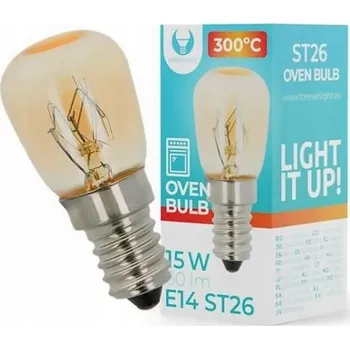 Žárovka Žárovka do trouby, žáruvzdorná ST26 15W E14 300°C 230V Forever L