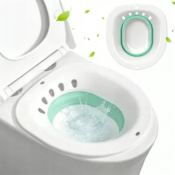 Bidet SANITÁRNÍ BIDET BIDETOVÝ NÁSTAVEC NA TOALETU ZÁCHOD BAZÉN SKLÁDACÍ LEHKÝ WC