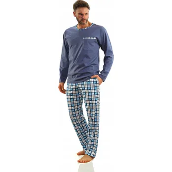 Pánské pyžamo Sesto Senso Pánské pyžamo s dlouhým rukávem, velikost XL