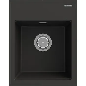 Granitový dřez Jednokomorový granitový dřez Granitan ALOR, černý