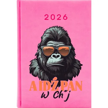 Kalendář Knižkový kalendář 2026 A5 FunnyCase růžový