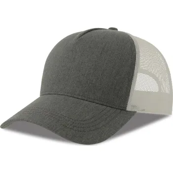 Kšiltovka Atlantis | Rapper Cotton-S grey melange/white onesize Kšiltovka