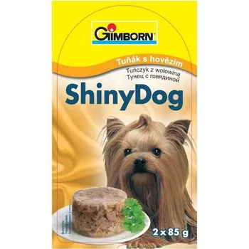Krmivo pro psa ShinyDog konzerva tuňák+hovězí 2x85g