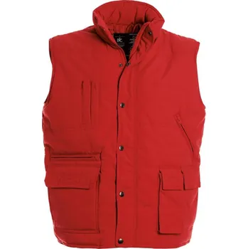 Pánská vesta B&C | Bodywarmer Explorer red XXL Vesta