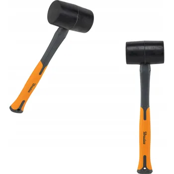 Kladivo Gumová palička FIBERGLASS 450g, 34 cm, sklolaminátová rukojeť, pro kutily - HF6045