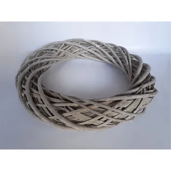 Věnec Věnec proutěný šedý 20cm