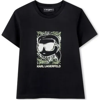 Chlapecké tričko Dětské bavlněné tričko Karl Lagerfeld Z31094.86.108 černá 99X, vel. 86