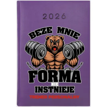 Kalendář Knižní kalendář 2026 A5 FunnyCase fialový