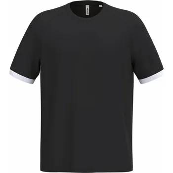 Kariban ProAct | PA 4045 black/white XXL Unisex kontrastní sportovní tričko