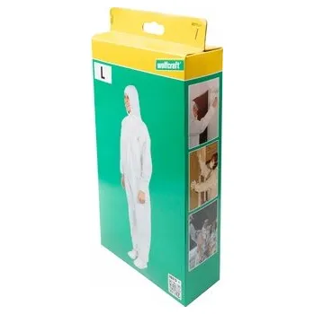 Jednorázový oděv Jednorázová ochranná kombinéza s kapucí L wolfcraft 4971000