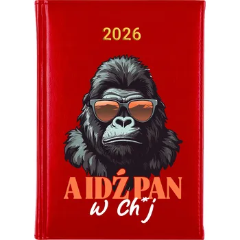 Kalendář Knižní kalendář 2026 A5 FunnyCase červený