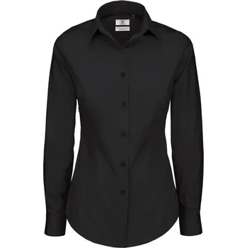 Dámská halenka B&C | Black Tie LSL /women XS Halenka black