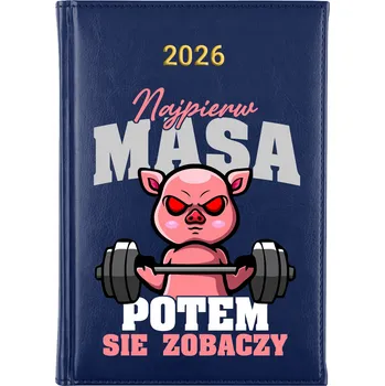 Kalendář Knižkový kalendář 2026 A5 FunnyCase modrý