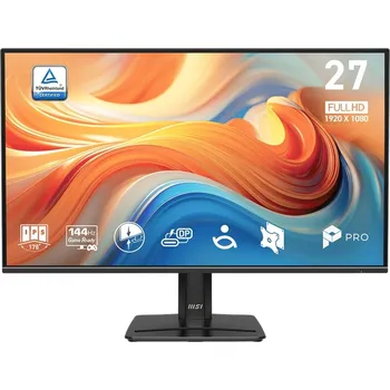 Monitor MSI Pro/MP272 E14C/27"/IPS/FHD/144Hz/1ms/Černá/3R