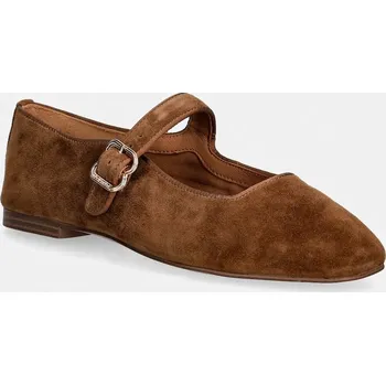 Dámské baleríny Semišové baleríny Nokwol Masa Masa.Chestnut.Suede hnědá 88X, EUR 40