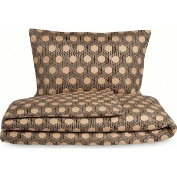 Povlečení Kvalitex Saténové povlečení LUXURY COLLECTION CARERO béžové 1+2, 240x200, 70x90cm