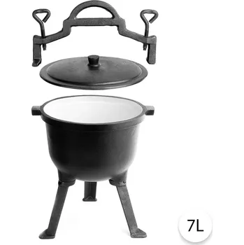 kotlíky Litinový lovecký kotlík 7L, Perfect Home 13269