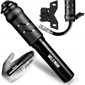 pumpička Ruční pumpička Wild Man CYKLO PUMPIČKA MINI HLINÍKOVÁ MALÁ SKLADNÁ černá (černá)