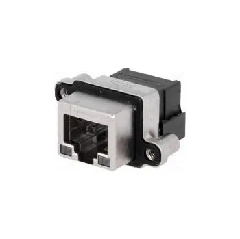 Elektrická zásuvka Zásuvka RJ45 s diodou LED UL94V-0 IP67 THT do panelu UNC4-40