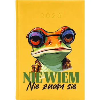 Diář Knižní diář 2026 A5 FunnyCase žlutý