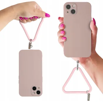 Šňůrka na telefon plast červená