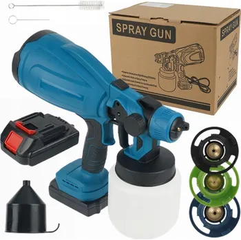MALÍŘSKÁ PISTOLE AGREGÁT NA MALOVÁNÍ STĚN 3 TRYSKY 50 DIN SADA NA BATERIE