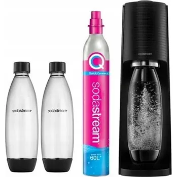 Výrobník sody Výrobník Sody SodaStream Terra černý + 2 lahve Fuse 1 l + plyn