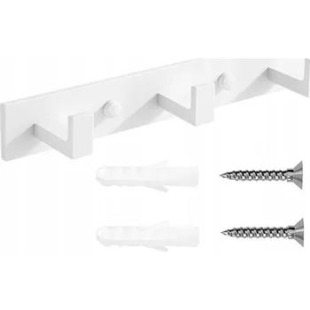 Věšák Koupelnový věšák na ručníky, háčky do koupelny, kuchyně, háčky, bílý