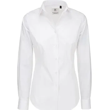 Dámská halenka B&C | Black Tie LSL /women white 4XL Halenka