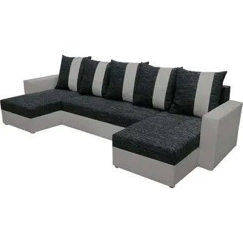 Sedací souprava Rozkládací sedací souprava MAFO U Barva: Kornet 10/Dolaro 4 šedý, Rozměr: 303x140