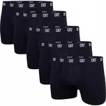 CR7 PÁNSKÉ BOXERKY SLIPY TRUNK 5 PAK ČERNÉ r.XL