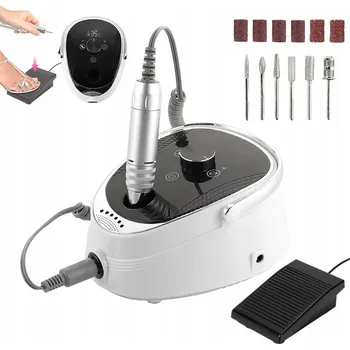 PROFESIONÁLNÍ VÝKONNÁ BRUSKA NA NEHTY MANIKÚRA PEDIKÚRA + SADA FRÉZ 50W