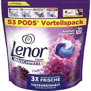 Kapsle na praní Kapsle na praní Lenor Color Amethyst 3v1 52 kusů