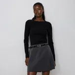 Reserved - Kraťasová sukně s páskem - světle šedá - 476HV-09M - 476HV-09M-S