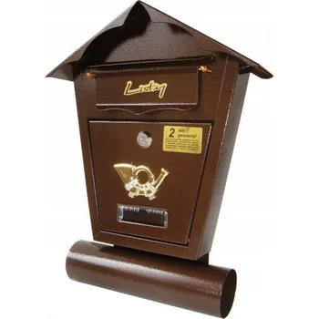 Poštovní schránka Poštovní schránka vhoz Metal-Bud hnědá