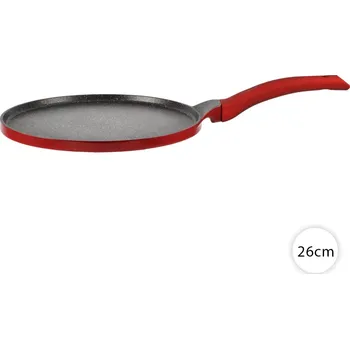 Pánev Pánev na palačinky 26 cm na indukci, granitová, Metal Red – Perfect Home 12764