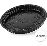 Kmt Style 6434456 Ocelová forma na koláč, černá 28x3cm