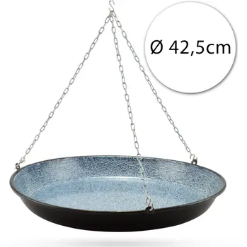 Zahradní gril Perfect Home 28101 Grilovací pánev na řetízku smalt, 42,5 cm