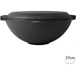 Perfect Home 28173 Litinová wok pánev s víkem, 37 cm