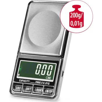 Kuchyňská váha Royal Kitchen DS-29 Digitální váha s podsvíceným LCD displejem a USB kabelem 200 g x 0,01 g