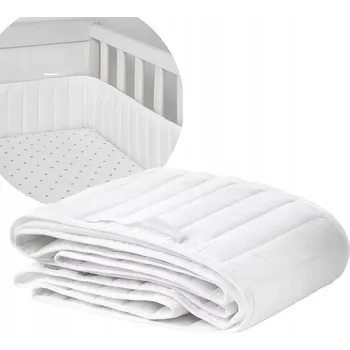 Prostěradlo Bílý chránič do postýlky 60x120 cm IKEA LEN