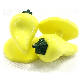 Knoflík Rondon knoflík PAPRIKA žlutá